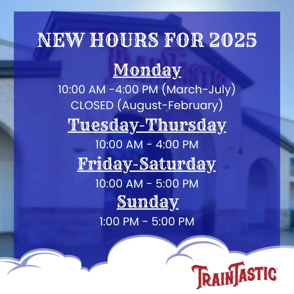 TrainTastic Hours for 2025