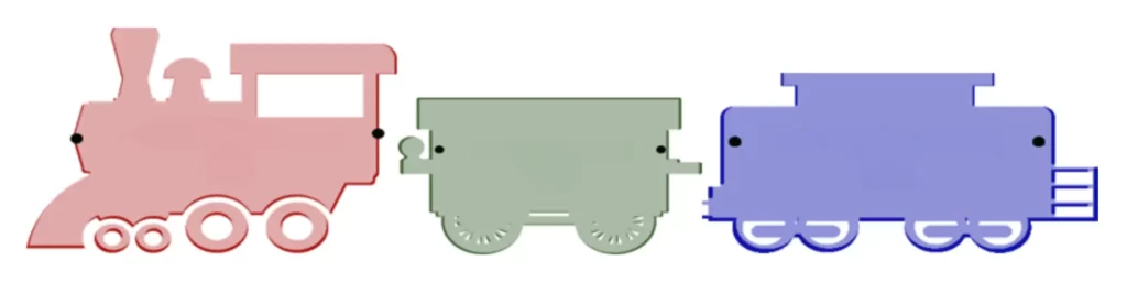 model train illustration