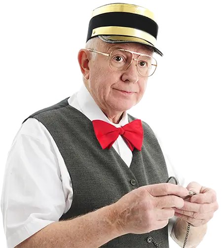 Train Museum Mississippi | Traintastic | Train Conductor with watch