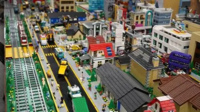 LARGEST LEGO© Display Model Railrolad at TrainTastic Train Museum Gulfport MS